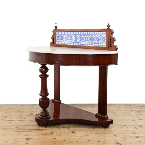ANTIQUE VICTORIAN MAHOGANY AND MARBLE DUCHESS WASHSTAND