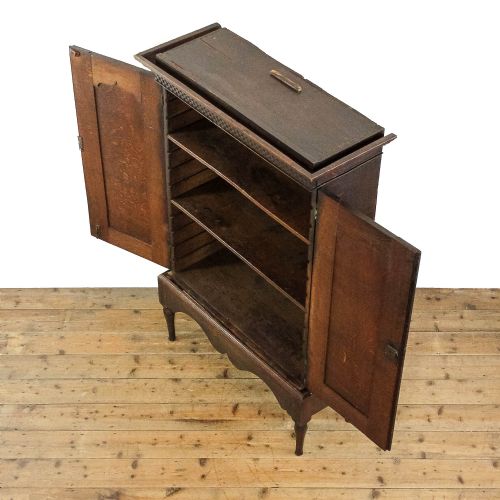 fig 1. Antique Oak Cupboard on Stand