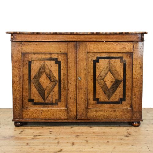 fig 1. Antique Oak and Rosewood Sideboard