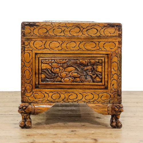 fig 2. Antique 20th Century Camphor Wood Trunk
