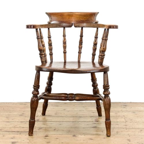 fig 1. Antique Elm and Ash Captain's Armchair