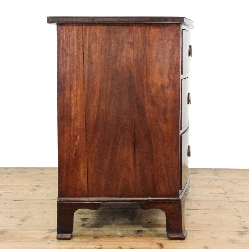 fig 1. Antique Mahogany Bow Front Chest of Drawers