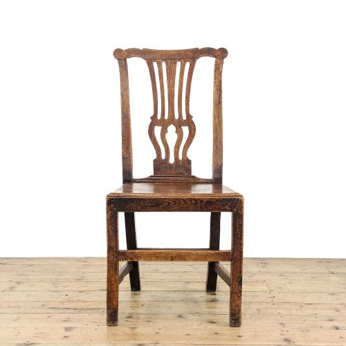 fig 2. Set of Four Antique George III Oak Dining Chairs