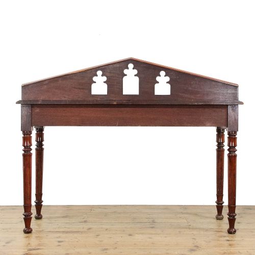 fig 2. Antique Victorian Mahogany Gothic Revival Side Table