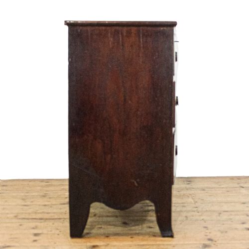 fig 1. Antique 19th Century Mahogany Bow Front Chest of Drawers