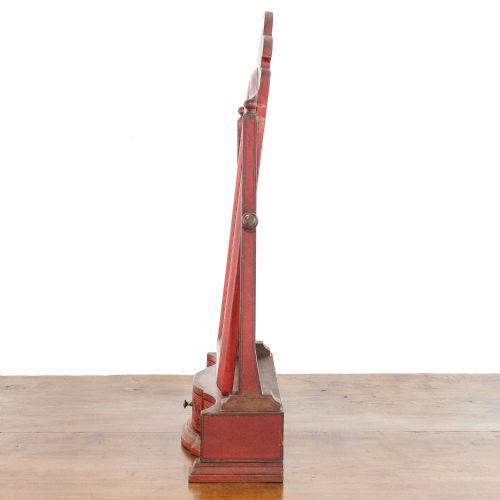 fig 1. Antique Red Lacquered Dressing Table Mirror
