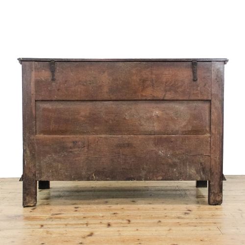 ANTIQUE 18TH CENTURY OAK MULE CHEST - ADDITIONAL PHOTO 2
