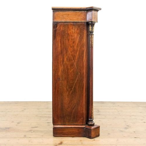 fig 1. Antique Victorian Walnut Glazed Cabinet
