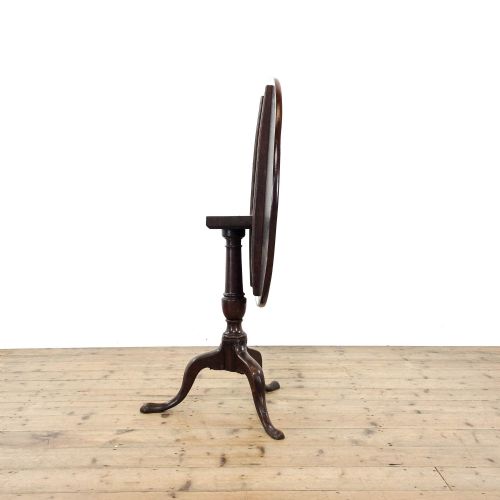 fig 2. Antique Mahogany Tilt Top Table
