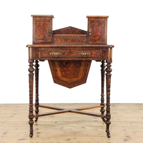 fig 2. Antique Walnut ‘Bonheur De Jour’ Ladies Writing Desk