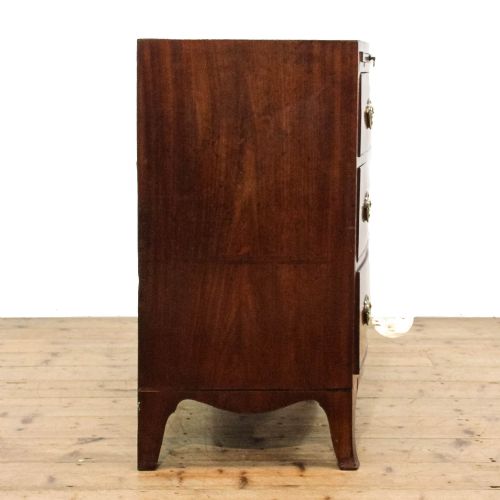 fig 1. Antique 19th Century Bow Front Chest of Drawers