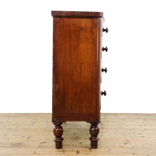 fig 1. Antique Bow Front Chest of Drawers