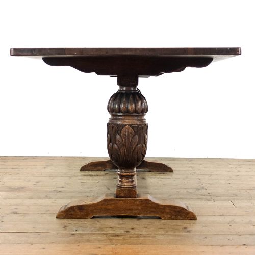LARGE ANTIQUE OAK REFECTORY TABLE - ADDITIONAL PHOTO 3