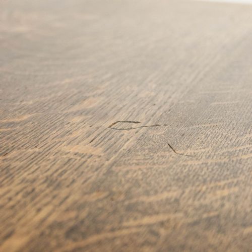LARGE ANTIQUE OAK REFECTORY TABLE - ADDITIONAL PHOTO 8