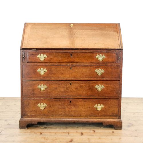 fig 1. Antique 19th Century Oak Bureau