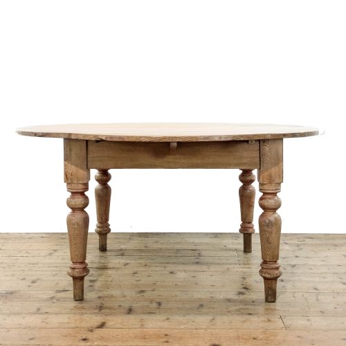 fig 1. Antique Pine Circular Top Table