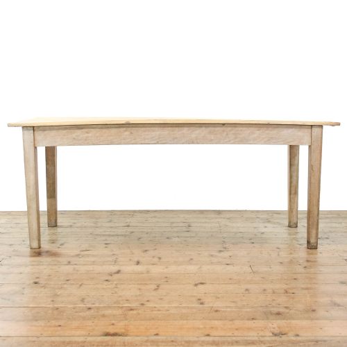 fig 2. Rustic Antique Pine Kitchen Farmhouse Table