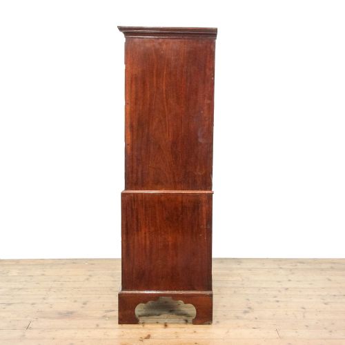 ANTIQUE GEORGE III MAHOGANY CHEST ON CHEST - ADDITIONAL PHOTO 3