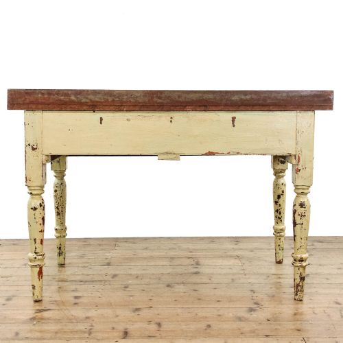 fig 2. Antique Victorian Pine Kitchen Work Table