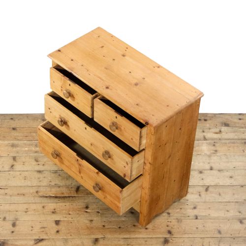 ANTIQUE VICTORIAN PINE CHEST OF DRAWERS - ADDITIONAL PHOTO 4