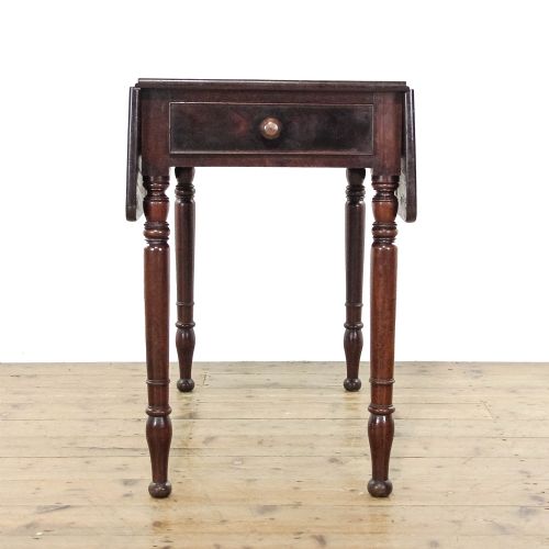 ANTIQUE 19TH CENTURY MAHOGANY PEMBROKE TABLE - ADDITIONAL PHOTO 1