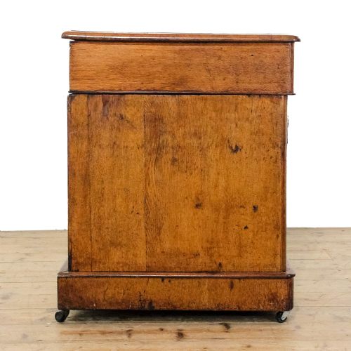 fig 1. Antique Victorian Oak Pedestal Desk