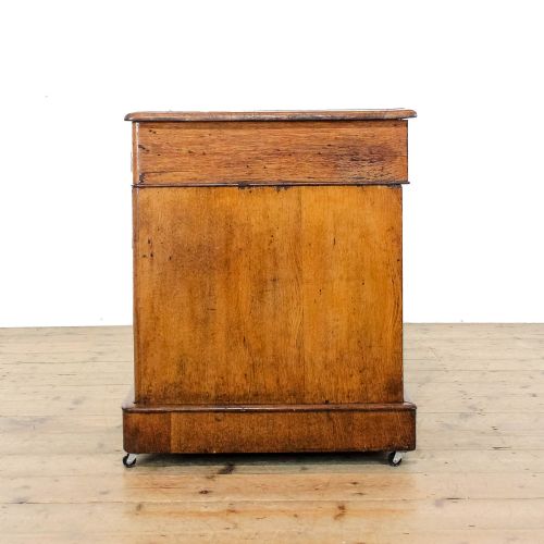 fig 2. Antique Victorian Oak Pedestal Desk
