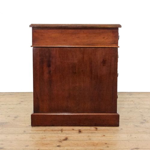 fig 1. Antique Victorian Mahogany Pedestal Desk