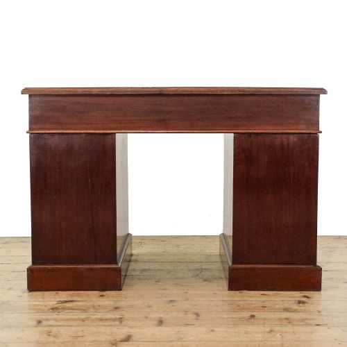 fig 2. Antique Victorian Mahogany Pedestal Desk