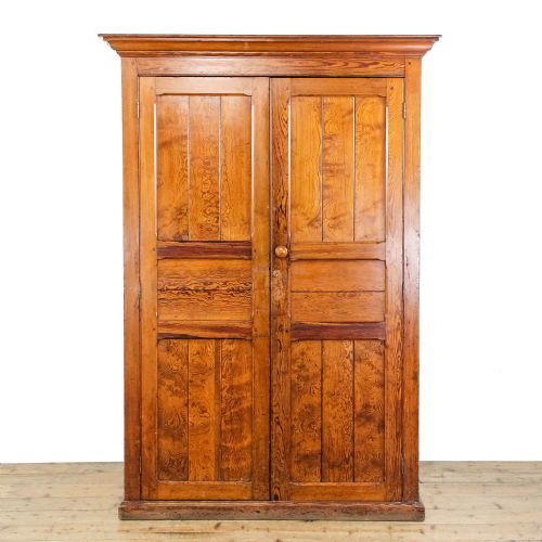 Large Victorian Pine Two Door Housekeepers Cupboard
