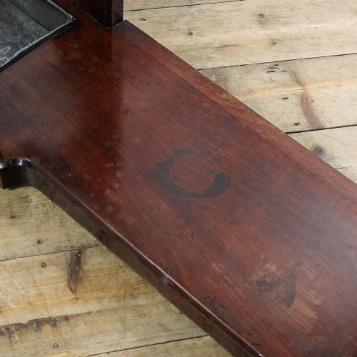 ANTIQUE VICTORIAN MAHOGANY HALL STAND WITH MARBLE SHELF - ADDITIONAL PHOTO 7