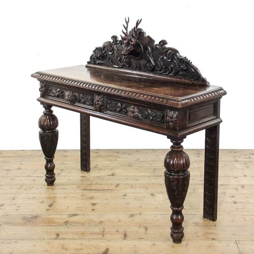 fig 1. Victorian Carved Oak Hall Table
