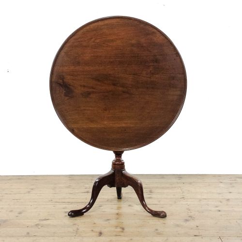 fig 1. Antique George III Mahogany Tilt Top Table