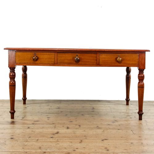 Antique Oak Library Desk
