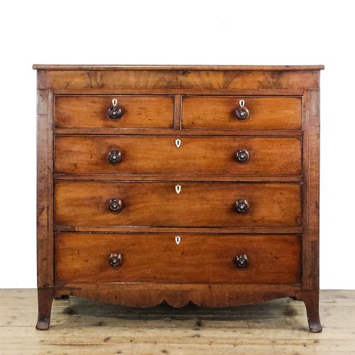 Antique Early 19th Century Mahogany Chest of Drawers
