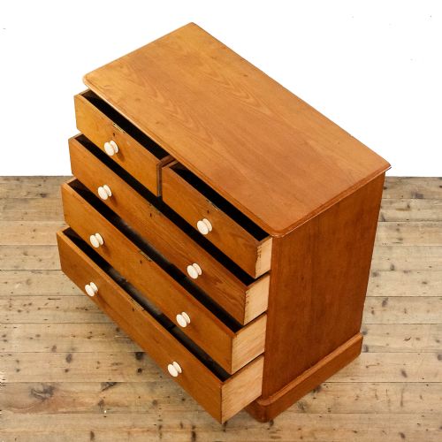 ANTIQUE VICTORIAN PINE CHEST OF DRAWERS - ADDITIONAL PHOTO 4