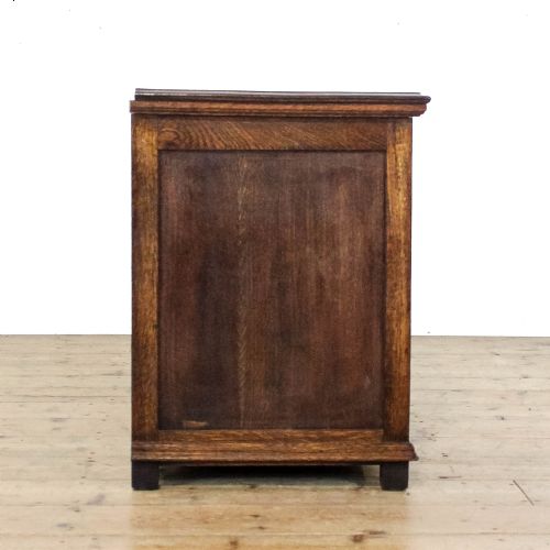 fig 1. Antique Oak Side Cupboard Dresser Base