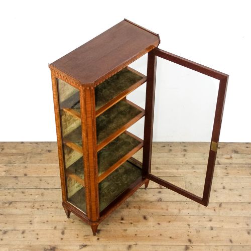 ANTIQUE INLAID KINGSWOOD DISPLAY CABINET - ADDITIONAL PHOTO 4