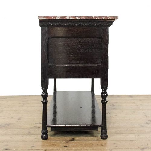fig 1. Antique Early 20th Century Ebonised Marble Top Washstand