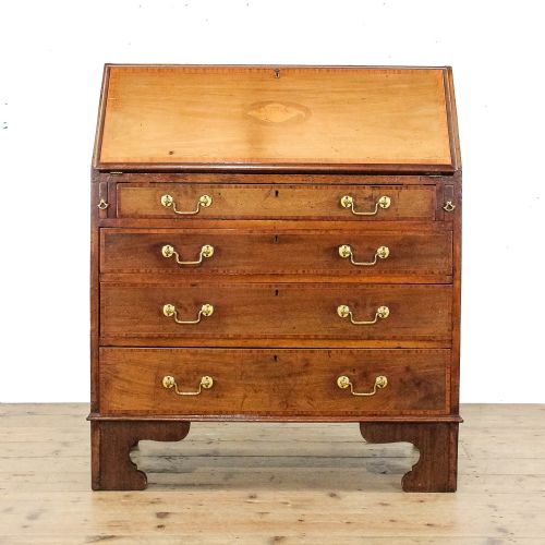 fig 1. Antique Mahogany Inlaid Writing Bureau