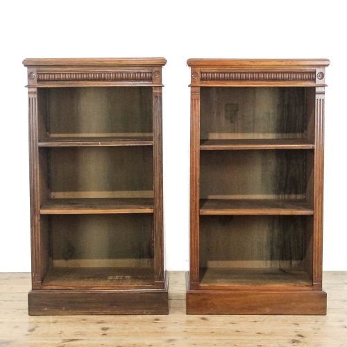 Pair of Mahogany Open Bookcases
