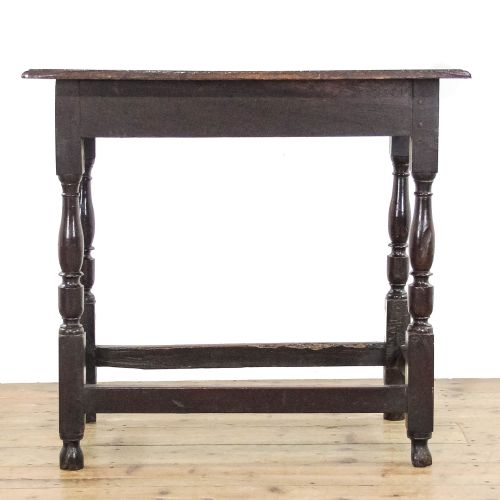 fig 1. Antique Early 18th Century Oak Lowboy Side Table