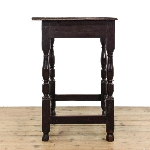 fig 2. Antique Early 18th Century Oak Lowboy Side Table