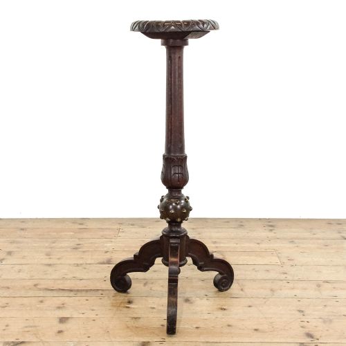 fig 1. Early 20th Century Oak Jardinere Plant Stand
