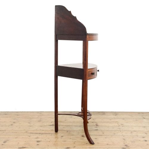 fig 1. Antique Edwardian Mahogany Corner Washstand