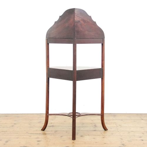 fig 2. Antique Edwardian Mahogany Corner Washstand