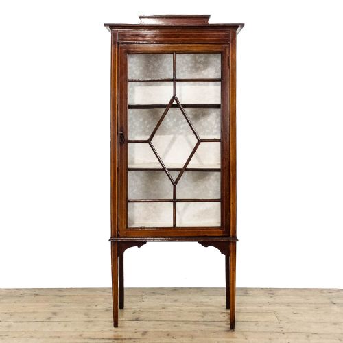 Antique Edward Mahogany Inlaid Display Cabinet
