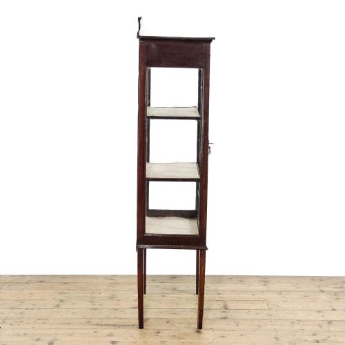fig 1. Antique Edward Mahogany Inlaid Display Cabinet
