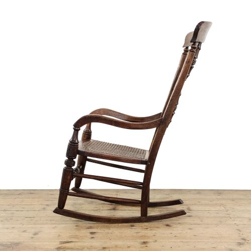 ANTIQUE WINDSOR SPINDLE BACK ROCKING CHAIR - ADDITIONAL PHOTO 4