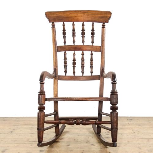 fig 1. Antique Windsor Spindle Back Rocking Chair